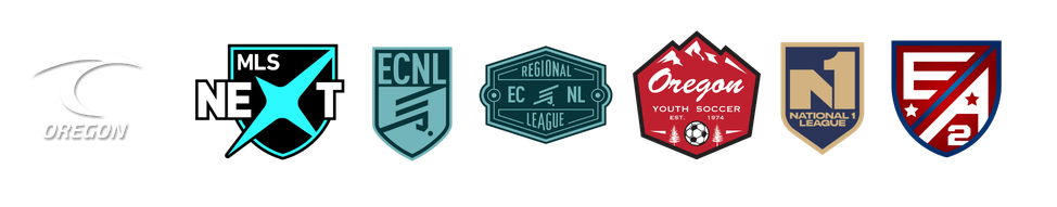 Oregon Surf · MLS Next · ECNL · ECNL Regional League · OYSA · National 1 League · EA2